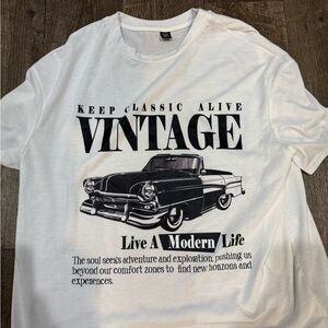 Vintage Graphic Tee - White